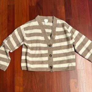 H & M Striped Cardigan